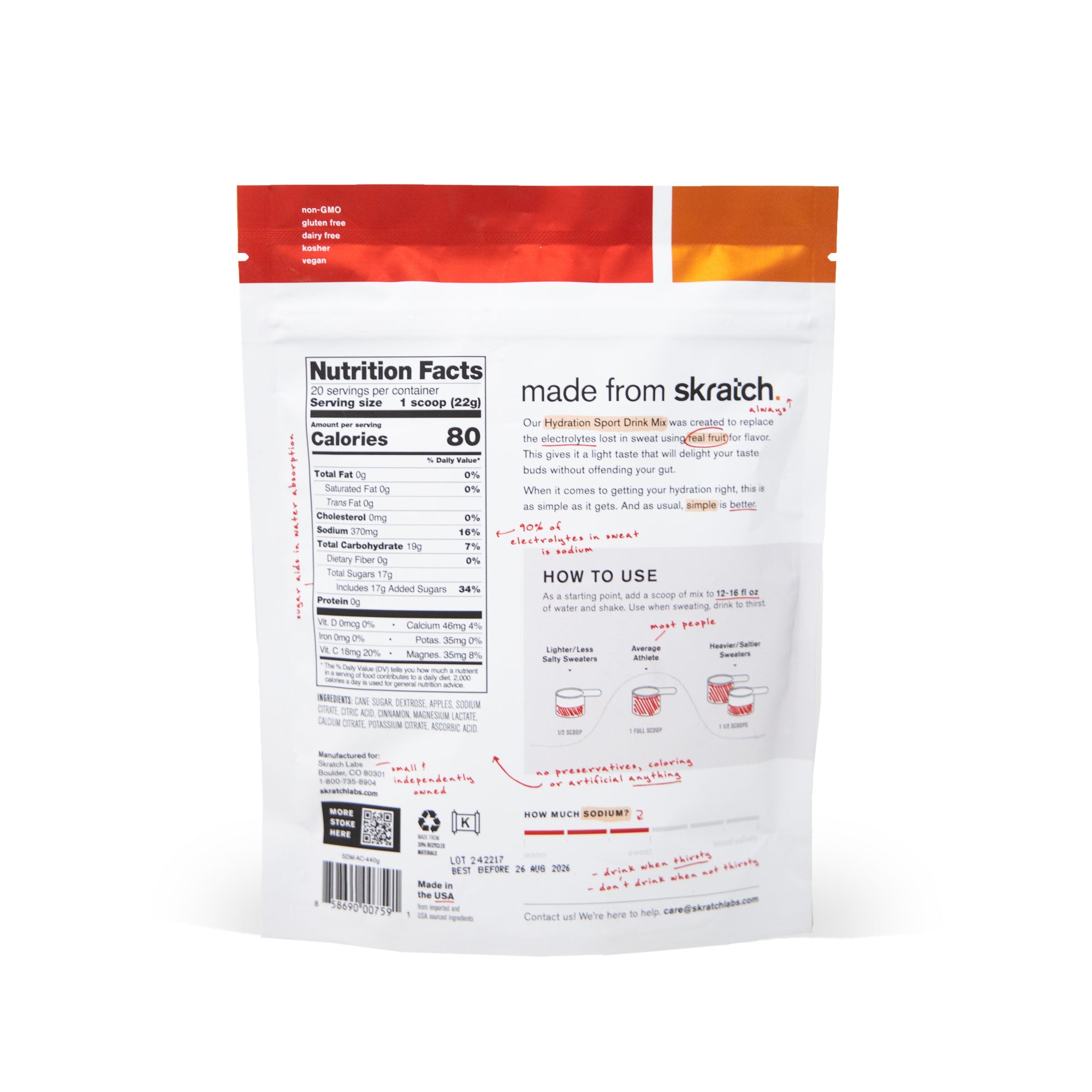 Hydration Sport Drink Mix