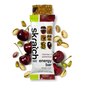 skratch labs energy bar sport fuel cherries + pistachio single