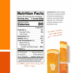 Skratch Labs Hydration Sport Drink Mix Orange Nutrition Facts